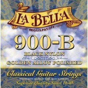 Cuerdas La Bella golden para guitarra clasica nylon negro 900B