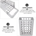 thumbnail image 4 of Jiyike Plastic Detachable Laundry Container Hanging Storage Basket Organizer Household Supplies (Large, Grey), 4 of 10