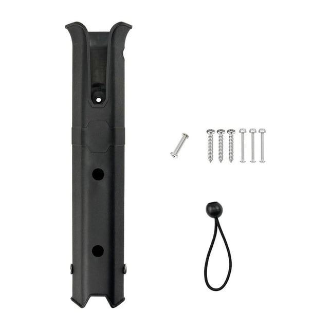 Graflsoa Upgraded Black Plastic Fishing Rod Holder for Boats, Kayaks, and Walls - Compact & Lightweight Design