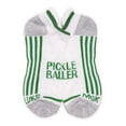 thumbnail image 4 of Muk Luks Men's 6 Pack Pickleball Ankle Socks, Black/Green, One Size, 4 of 7