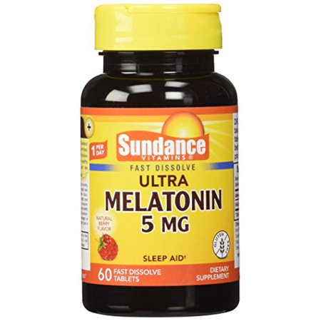 Sundance Ultra 5 Mg Melatonin Fast Dissolve Tablets, 60 Count, 2 Pack