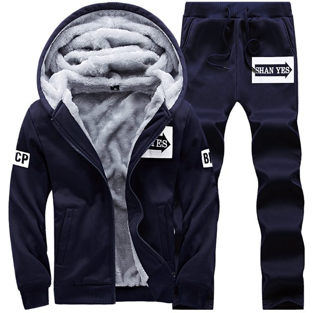 2025 Men's Casual Print Two Easter Suits for Men Piece Plush Hooded Pocket Men Regular Fit Suits Coat Drawstring Pants Set
