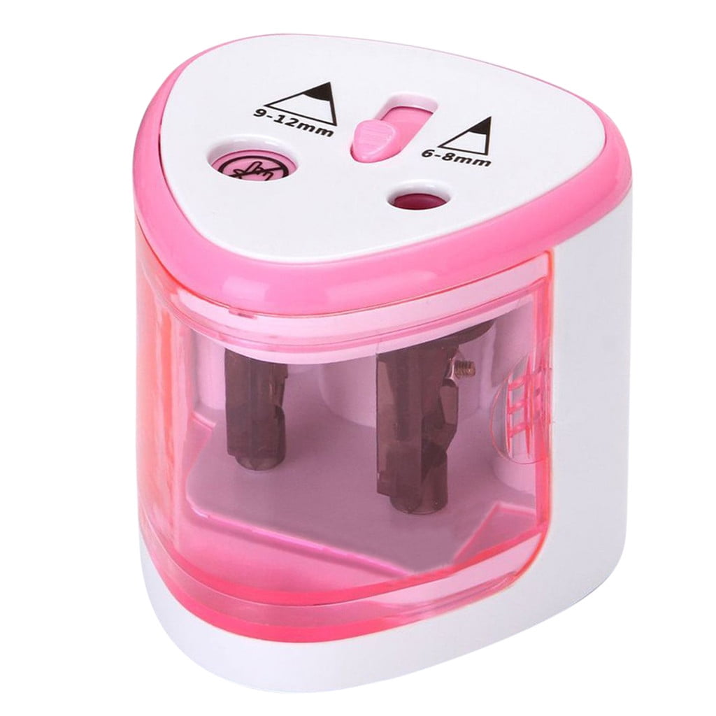 Electric Pencil Sharpener Double Hole Portable Pencil Sharpener Battery