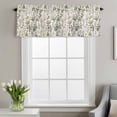 thumbnail image 3 of Herb Flower Texture Window Valance for Kitchen, Retro Watercolor Country Farmhouse Rod Pocket Short Curtain for Small Windows, Light Filtering Decorative Valance, 42 x 12 Inch, 1 Panel, 3 of 9