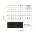 thumbnail image 3 of KAKOWELY piano stickers 1 Set Electronic Organ Keyboard Sticker Musical Scale Stickers Transparent Keyboard Stickers9.84"X5.51"X0.04", 3 of 4