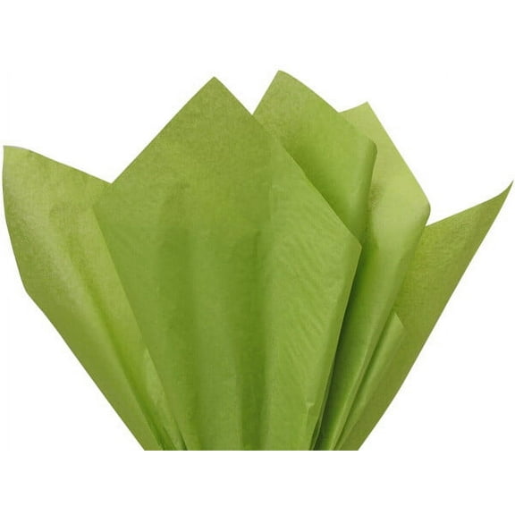 Pack Of 480, Solid Oasis Green Tissue Paper 20 X 26" Sheet Half Ream Made From 100% Post Industrial Recycled Fibers Made In USA