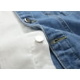 thumbnail image 6 of LZLER Jean Jackets for Men Ripped Color Block Denim Jacket, 6 of 6