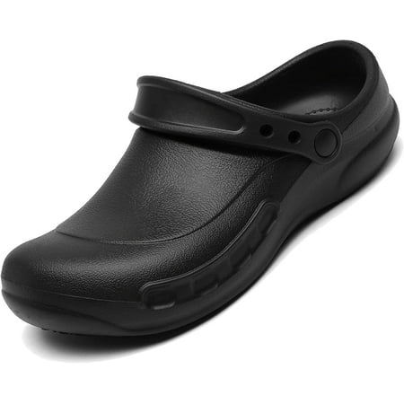 

Chef Shoes | Kitchen Shoes for Men-Zapatos de Cocina Nonslip Water Proof Oil Work Clogs for Mens，Comfortable Nursing Nurse Shoes for Gardener Food Service，Office Seaside Extra Wide Clog-Men s Mules