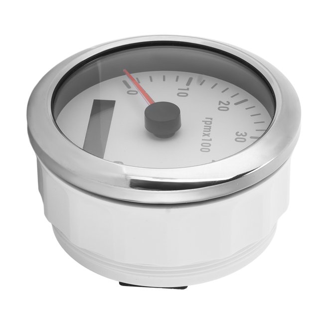 85mm/3.35in Tachometer, Adjustable Backlight, Universal for Engineering Machinery, Made of 316 Stainless Steel