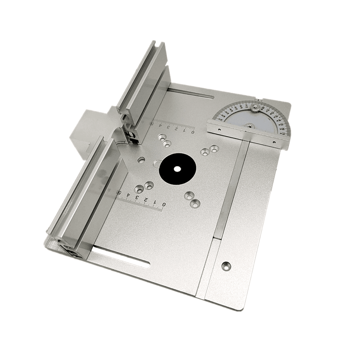 Router Table Insert Board Electric Wood Milling Flip Board Electric Wood Milling Table for Woodworking Workbench Silver