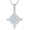 07-Triangle Witch Knot, variant on Turquoise Cross Necklace 925 Sterling Silver Witch Knot Necklaces Horseshoe Cross Jewelry Religious Gifts for Men Women