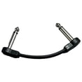 thumbnail image 2 of Cable de Pedal de efecto de guitarra perfke 1/4 macho 10cm negro, 2 of 7