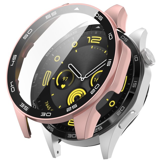 Compatible with Smartwatch Tempered Glass Film + PC Material Case All Inclusive Shield for Unparalleled Device Preservation
