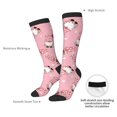 thumbnail image 4 of Fotbe Gnome With Heart Calcetas Divertidas Estampadas para Hombre y Mujer, Calcetas de Algodón hasta la Rodilla para Caminar, Correr, Enfermería y Embarazo, 4 of 6