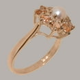 thumbnail image 3 of LBG British Made 9k Rose Gold Womens Ring Cultured Pearl & Citrine Statement Ring - 33 size options - Size 7.5, 3 of 6