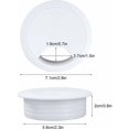 thumbnail image 5 of Jinsinto White Desktop Cable Wire Grommets Plastic Grommet Cord for Desktop PC Computer 60mm 10 Pieces,-, 5 of 5