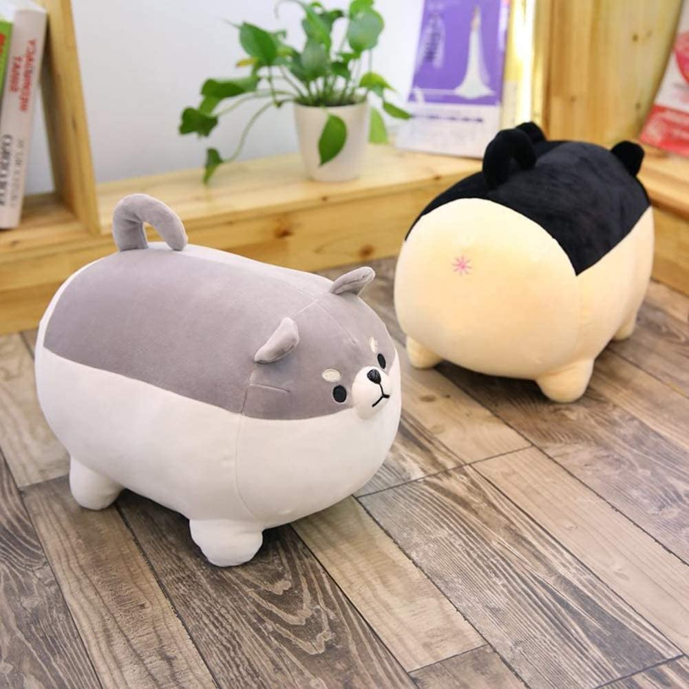 Coussin Peluche Shiba Inu Ou Corgi – Ultra Doux – 3 Tailles (35,50,60 Cm) – Fermeture éclair Pour Nettoyage – Cadeau Câlin Pour Tous âges