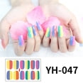 thumbnail image 1 of Xihbxyly Pegatinas de Uñas con Degradado, Diseño de Pvc de Alta Viscosidad, Patrones Brillantes y Coloridos, Fácil Aplicación, para Uso Personal y Familiar, para Salón de Uñas, Duración de 2 a 4 Sema, 1 of 3