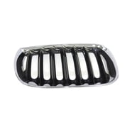 Replacement Front Grille Assembly – Chrome Shell With Gray Insert For GMC Jimmy 1998-2001 & Sonoma 1998-2004