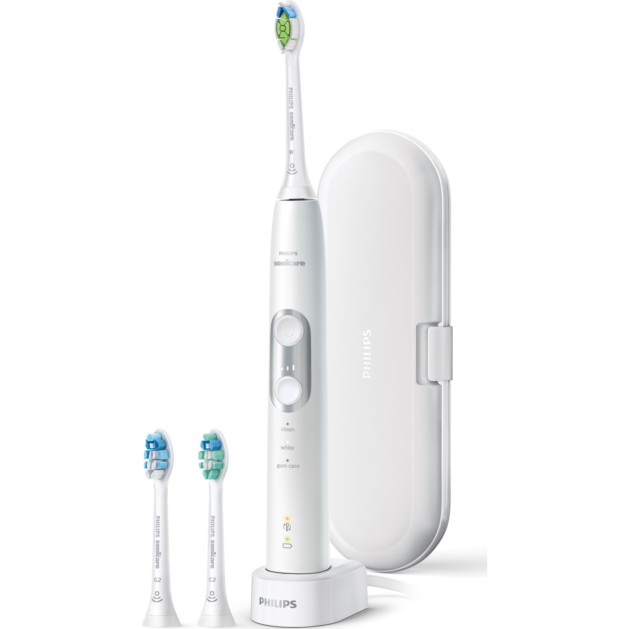 Philips Sonicare ProtectiveClean 6300 Rechargeable Electric Toothbrush, HX6463/50 - image 2 of 12