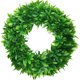 thumbnail image 1 of Fake Hoop Green Wreath Greenery Plant Decor Adorno de suspensión artificial para puerta de Navidad Noticed HA9034-00B, 1 of 6