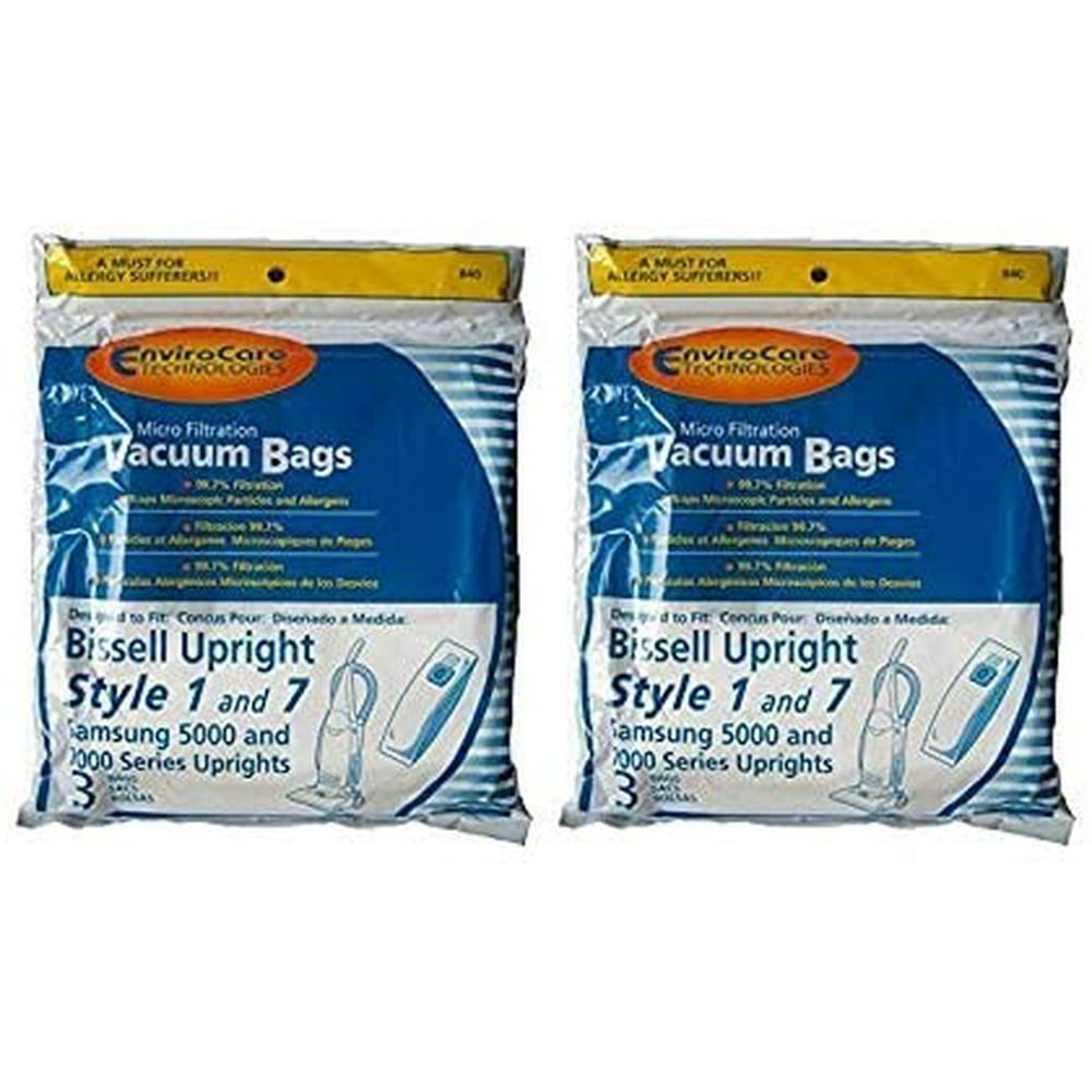 Bissell Style 1 & 7 Vacuum Bags (6pk) Fits Bissell PowerGlide