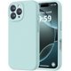 thumbnail image 1 of Funda de Silicona Premium, Forro de Microfibra Suave, para iPhone 16 Pro de 6.3 Pulgadas, Menta, 1 of 7