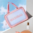 thumbnail image 3 of Waterproof PVC Cosmetic Bags for Girls Multipurpose Travel Makeup Trains Case for Outdoor Travel, 3 of 3