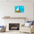 thumbnail image 3 of Stupell Industries Modern Sailboat on Shore Transportation Painting White Framed Art Print Wall Art, 30 x 24, 3 of 9