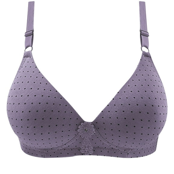 Women Bralettes with Support Full Coverage Wire Free Push Up Adjustable Bra Seamless Breathable Everyday Bras