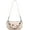 White, variant on Kukuzhu Women Shoulder Bag Fashion Y2K Hobo Hanbags PU Leather Trendy Rhinestone Clutch Classic Underarm Bag 2023