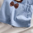 thumbnail image 4 of Mono estampado pequeño para niños y pantalones cortos vaqueros para niñas, pantalones de poliéster, 4 of 4