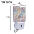thumbnail image 4 of Yayeee LED Plug in Night Light for The Home with Auto Dusk to Dawn Light Sensors, 2 Pack, Elegant Marble Pattern, 4 of 6