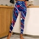 thumbnail image 3 of Gibobby Leggings Termicos Pantalones yoga deportivos ajustados moda casual para mujer Leggings estampados coloridos del Día la Independencia（Azul marino， S), 3 of 4