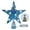 Blue, variant on Gogcaro Christmas Star Tree Topper, 8inch Sequins Xmas Tree Topper, Star Treetop for Home Christmas Tree Decoration, LED Bulbs, Silver