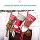 thumbnail image 3 of Yuarrent Medias de Navidad de gran tamaño, calcetines de Papá Noel, contenedor de dulces de pierna larga, decoración colgante, bolsa de Kits de decoración para fiestas Alce, 3 of 6