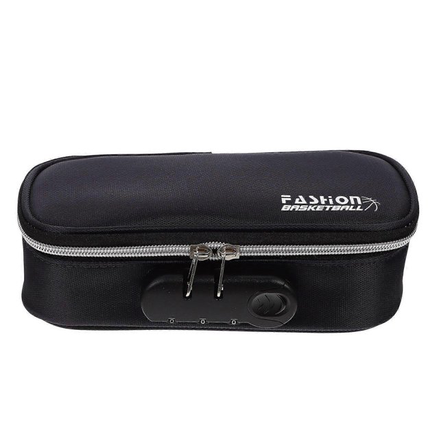 Handheld Pen Case Large Capacity Pen Bag Students Stationery Pouch Portable Pen Bag with Coded Lock