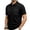 Black, variant on Polo Shirts for Men Summer Short Sleeve Relaxed Fit Jacquard Texture Lapel Collar Business Casual Work T Shirt Golf Shirts
