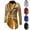 Gold, variant on Mens Sequin Tailcoat Jacket Slim Fit Tailcoat Dress Coat Swallowtail Dinner Party Wedding Prom Blazer Suit Jackets