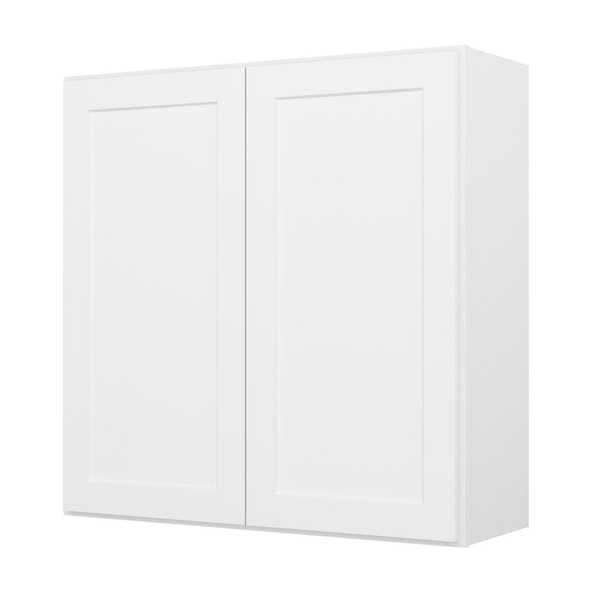 Furinno Shaker Wall Kitchen Cabinet 2 Doors-2 Shelves, Ready to Assemble, 12 D x 36 W x 36 H, White