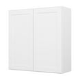 thumbnail image 2 of Furinno Shaker Wall Kitchen Cabinet 2 Doors-2 Shelves, Ready to Assemble, 12 D x 36 W x 36 H, White, 2 of 9
