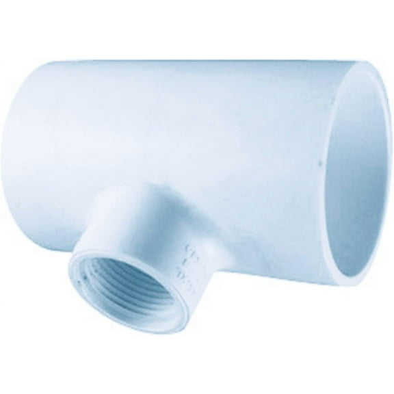 Charlotte Pipe Schedule 40 1 in. Slip x 1 in. Dia. Slip PVC Reducing Tee