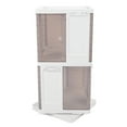 thumbnail image 1 of Corner Bookshelf,Rotating Bookshelf PP  Bookshelf Floor Standing Bookcase Narrow Shelf Revolving Organizer Storage Rack for Small Space Bedroom Study Room, 1 of 7