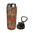 thumbnail image 2 of Haiem Rose Mix Leopard 1 Printed Sports Insulated Kettle 18oz stainless steel kettle Leak-proof Water Bottle,Double-wall Insulated Bottle for Travel,Sports,Fitness, 2 of 7