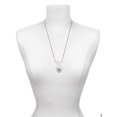 thumbnail image 3 of Delight Jewelry Silvertone Domed Black MNA Silvertone Dream Big Pendant Necklace, 25", 3 of 4