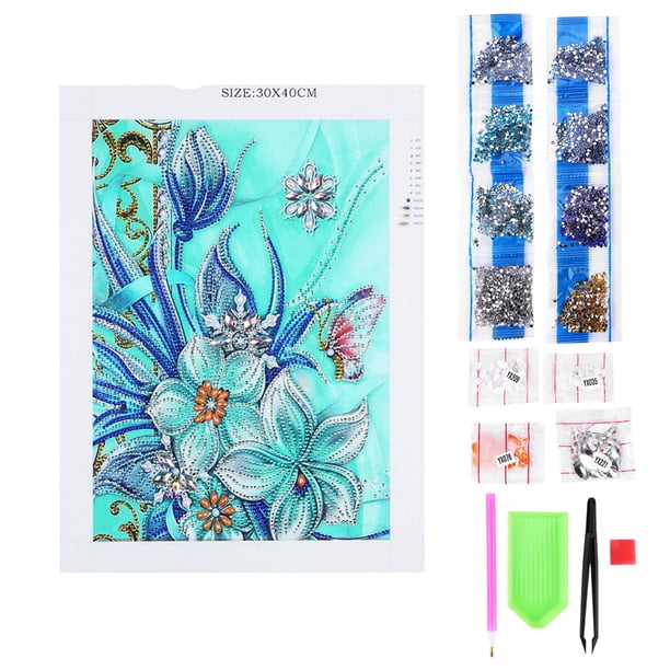 Decoración del hogar Pintura de diamantes Patrón de flores Pintura de diamantes Diamante de resina Altamente versátil Jadeshay A