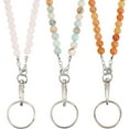 thumbnail image 1 of 1 caja de 3 estilos de cordones de cuentas para identificación, collares, cadenas, cuentas de madera, cadenas para insignias, cordones de cuentas para mujer, collares con clip, cordones de moda, 1 of 9