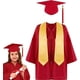 thumbnail image 1 of Conjunto de toga y birrete de graduación NQ unisex Accesorios de traje de graduación, 1 of 5