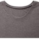 thumbnail image 3 of Blusa básica holgada con mangas cortas y cuello en V para mujer, de color liso, informal, 3 of 5