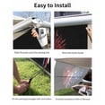 thumbnail image 7 of 4th of July RV Awning Sun Shade Screen 9'X15.3' Patriotic Heart Fireworks Mesh Sunscreen Red White BlueDripping Awning Shade Screen with Zipper UV Blocker Completed Kits for RV Motorhome Camper, 7 of 7